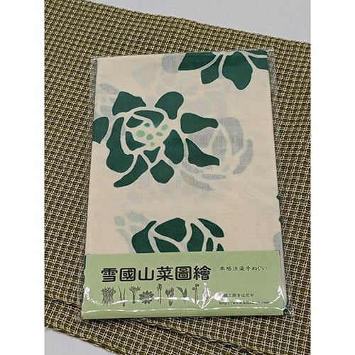 注染手ぬぐい 雪国山菜圖繪 ふきのとう