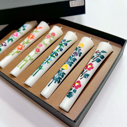 四季の花ろうそく6本入(10㎝)後半