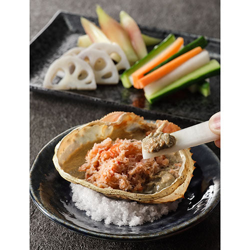 紅ずわい かに味噌甲羅盛り