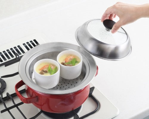 見える!お鍋用蒸し器18~20㎝用