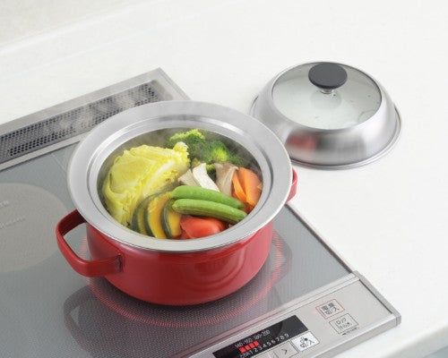見える!お鍋用蒸し器18~20㎝用