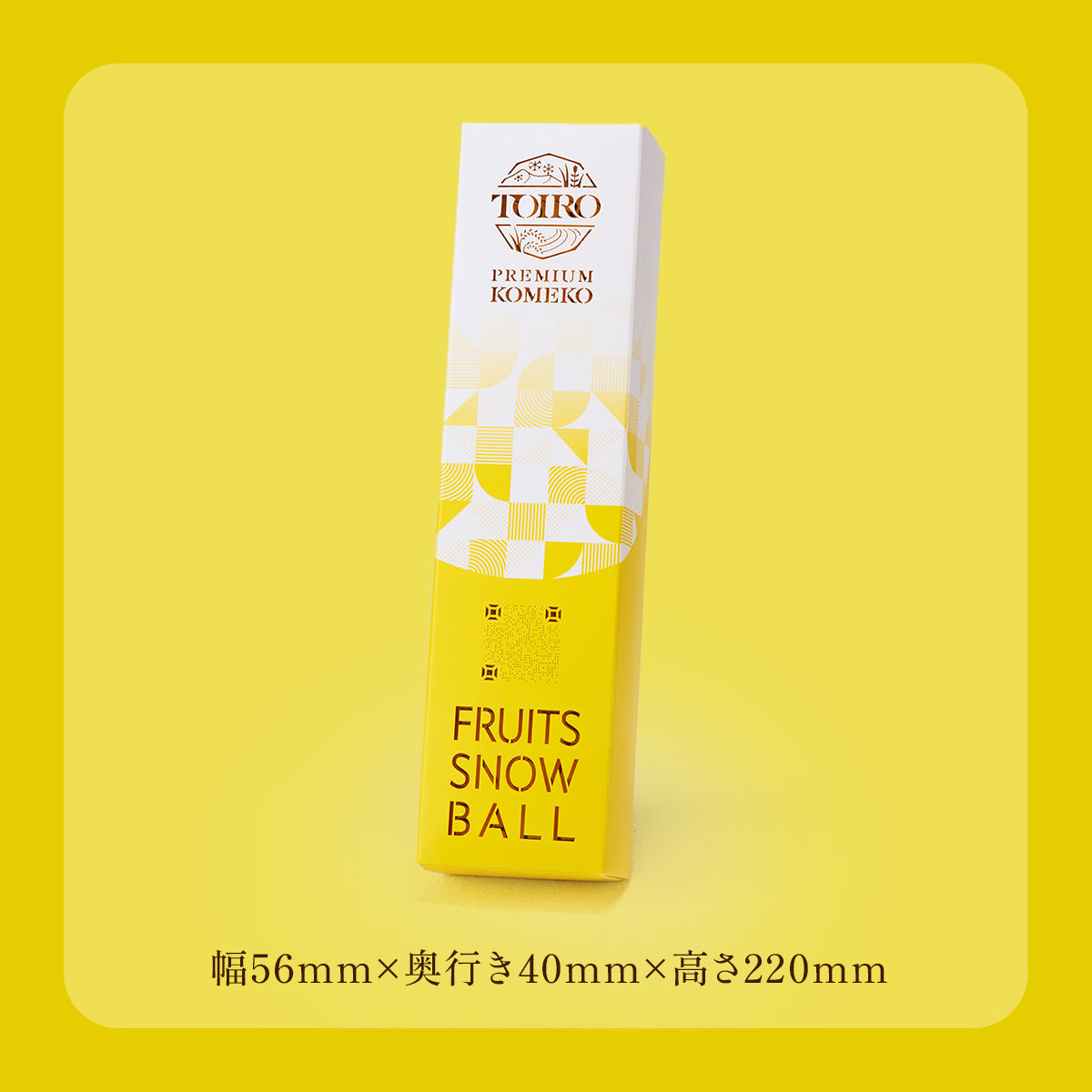 TOIRO PREMIUM KOMEKO FRUITS SNOWBALL　紙袋付き