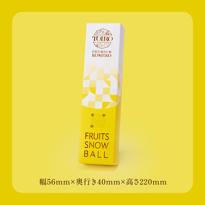 TOIRO PREMIUM KOMEKO FRUITS SNOWBALL　紙袋付き